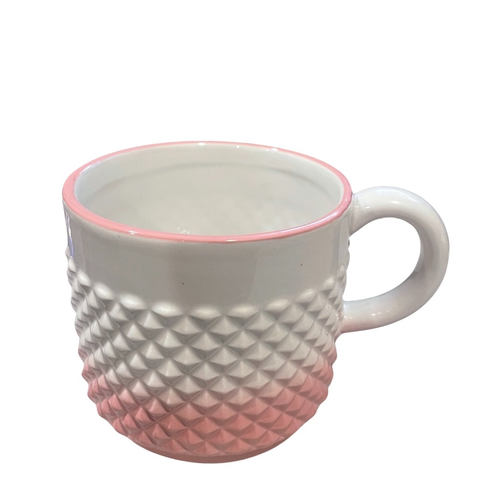 New! Oversized Pink Ombré Studded Mug